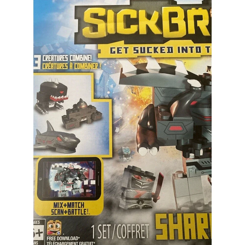 Sick Bricks Sharkinator Exclusive Playset ToysRus Exclusive New Retired